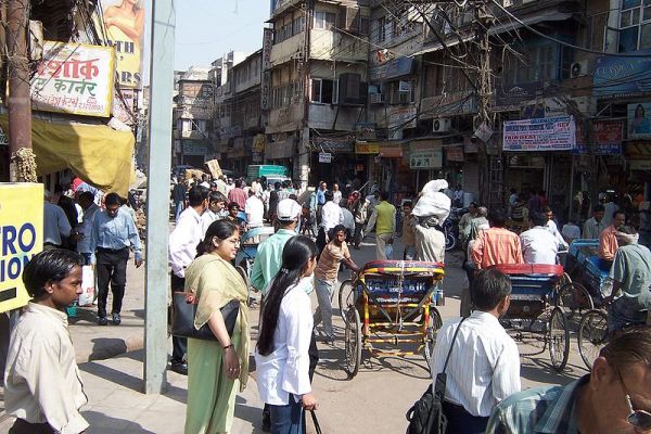 Along Chawri Bazar in Old Delhi. Taken on 4 March 2006.
